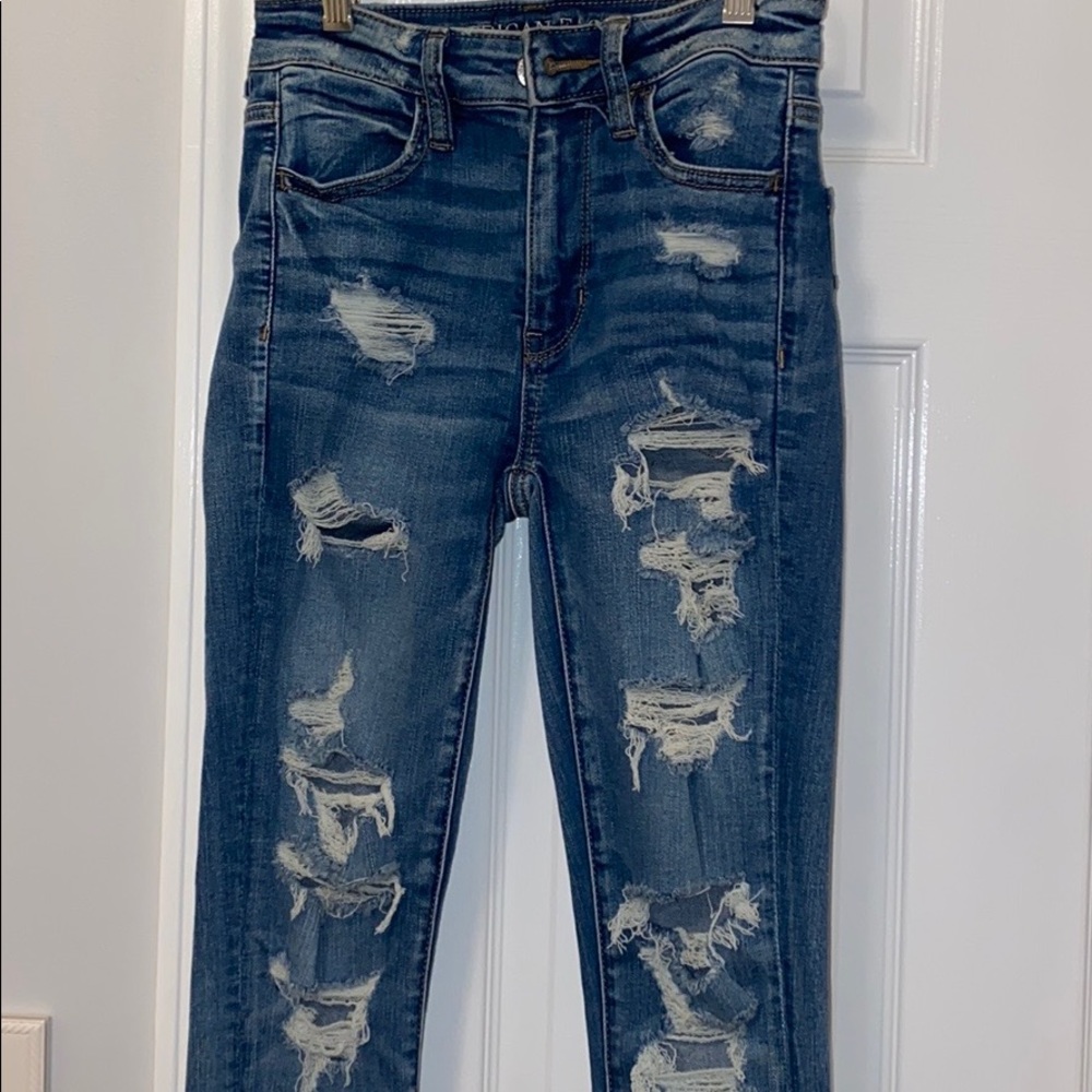 American eagle ripped jeans